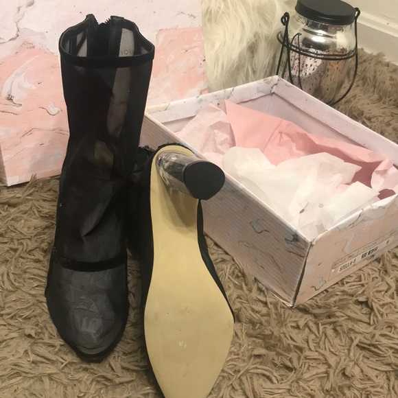 Black mesh booties - Picture 4 of 4